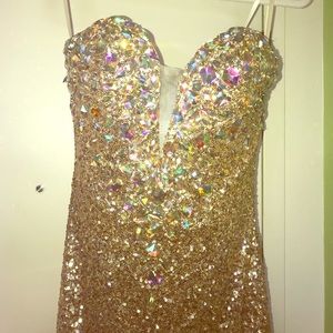 Gold Prom Dress!!